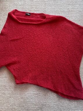 Wooden Ships Red Boatneck Lightweight Sweater
